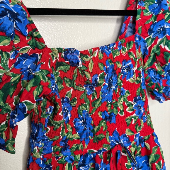 B.O.G. Collective Floral Smocked Mini Dress - Picture 2 of 5